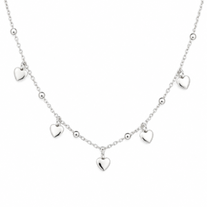 Collar Esferas y Corazones