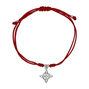Pulsera Hilo Rojo ajustable Nudo de Brujas