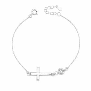 Pulsera Cruz Circón